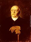 Portrait Of Furst Otto von Bismarck by Franz von Lenbach